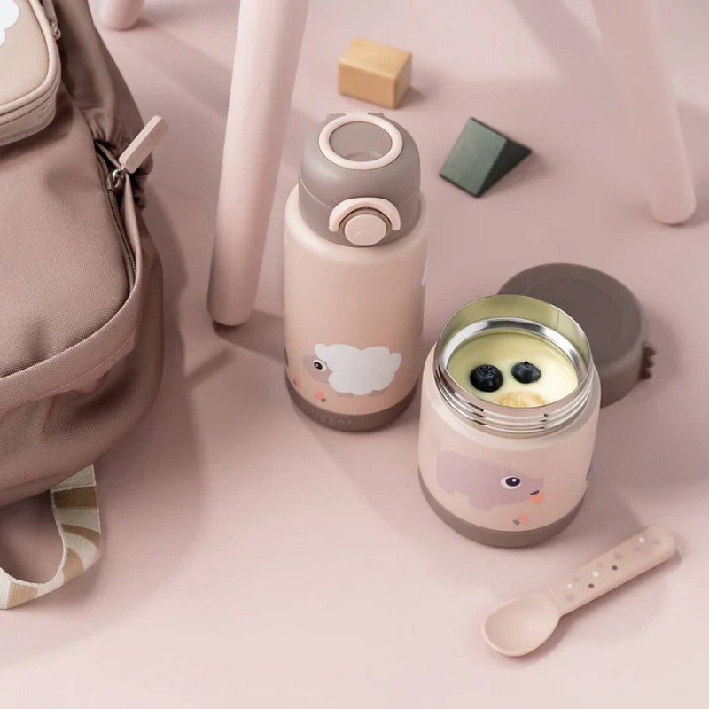 Done by Deer - 保溫杯 Tiny farm (粉色)340ml