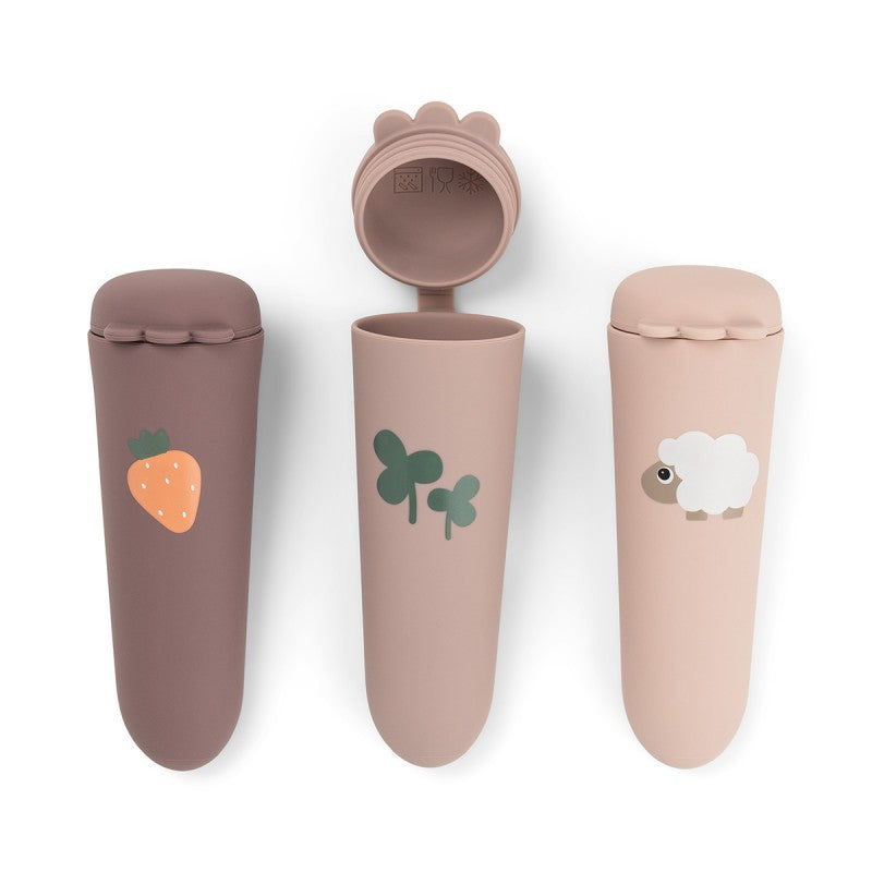 Done by Deer - Silicone ice pops 3-pack Tiny farm