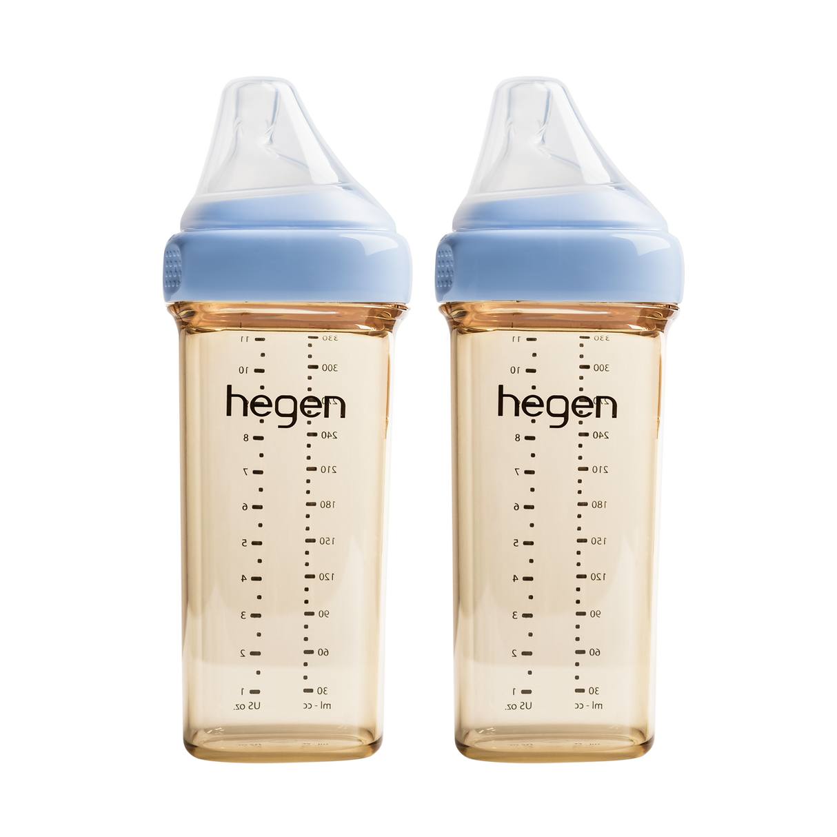 Hegen – PCTO™ PPSU多功能寬口奶瓶 330ml/11oz (2支裝) (粉紅色 / 藍色)