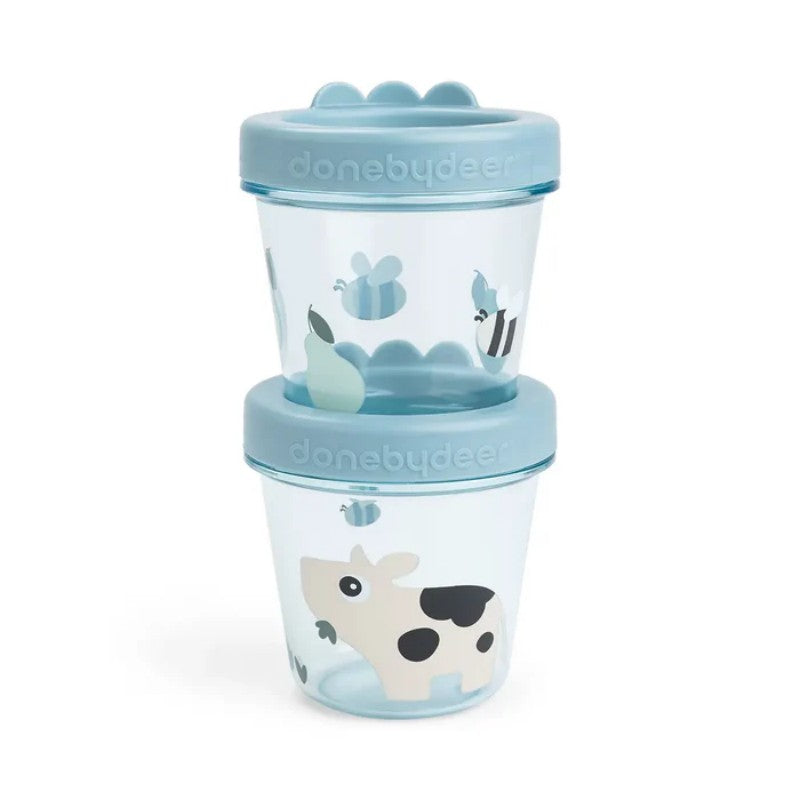 Done by Deer - Baby food container 2-pack Tiny farm
