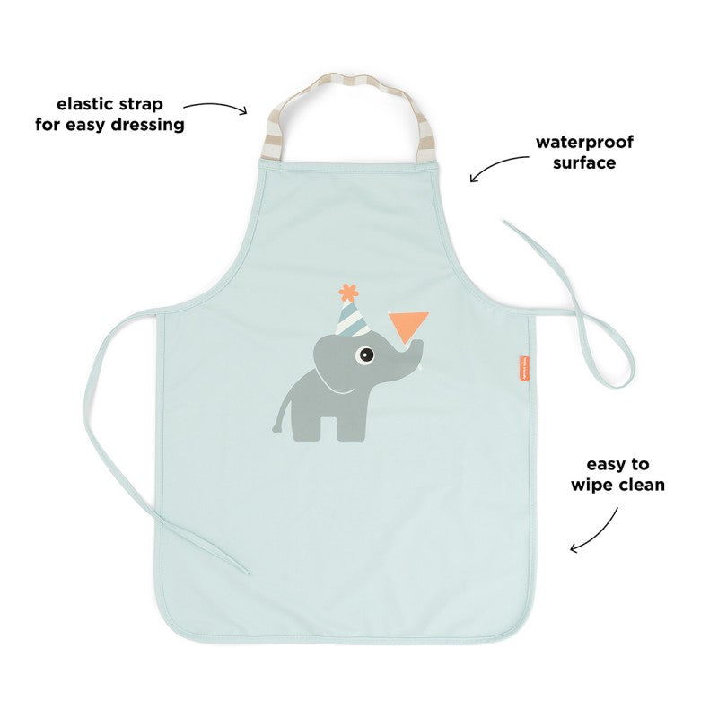 Done by Deer - 兒童防水圍裙 慶典 藍色