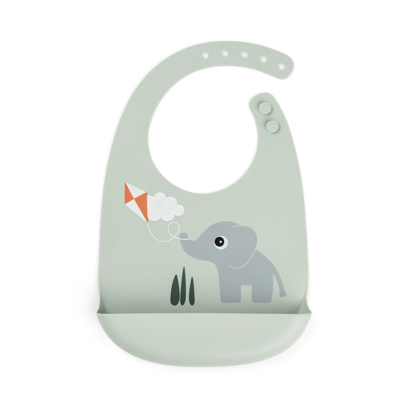 Done by Deer - 矽膠口水肩Playground 綠色