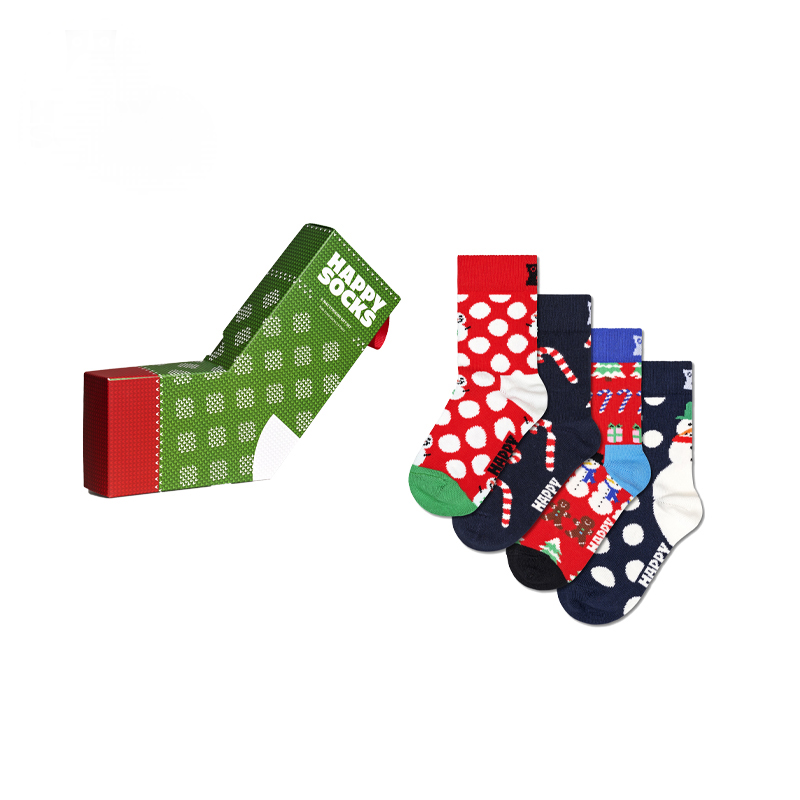 Happy Socks - Kids 4-Pack X-Mas Stocking Socks Gift Set