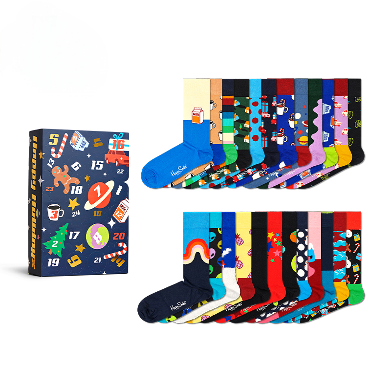 Happy Socks - 成人襪24件套倒數日曆禮盒裝(36-40)