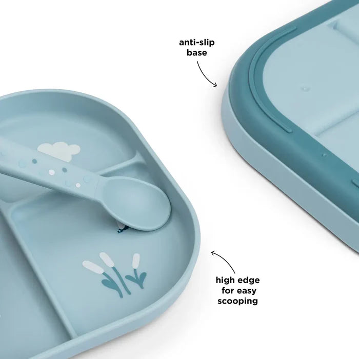 Done by Deer - Foodie 分隔餐盤 Elphee 藍色