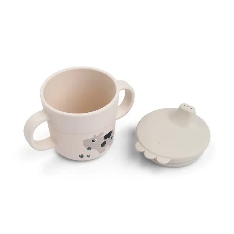 Done by Deer - Foodie spout cup Tiny farm Sand