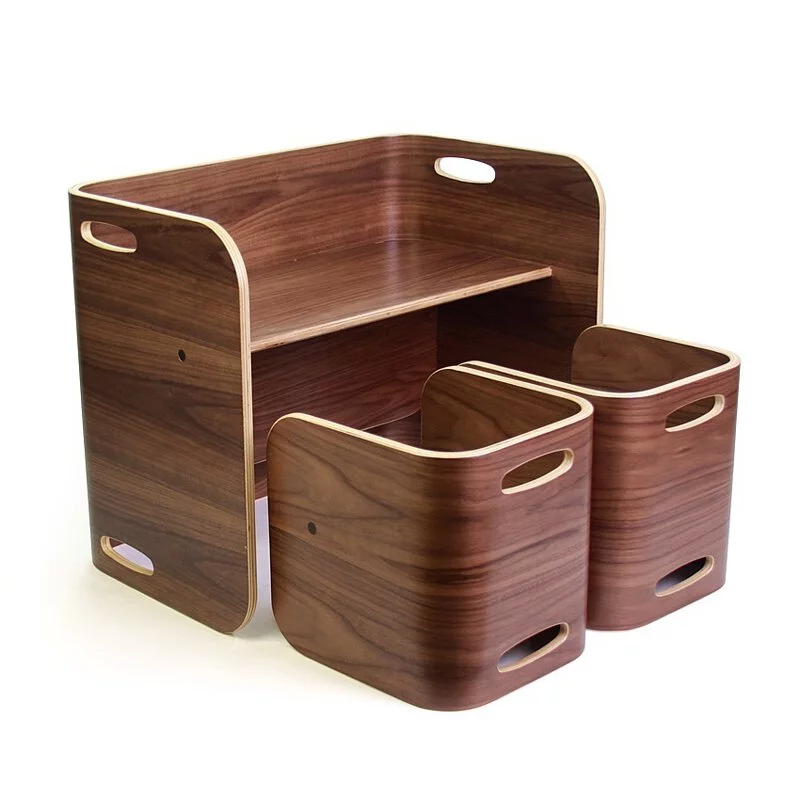 Hoppl - Colo Colo Chair & Desk (Walnut)