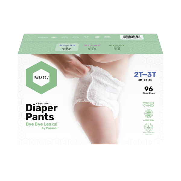Parasol - Clear+Dry™ Natural Diaper Pants Size 4/L - 48x2pcs