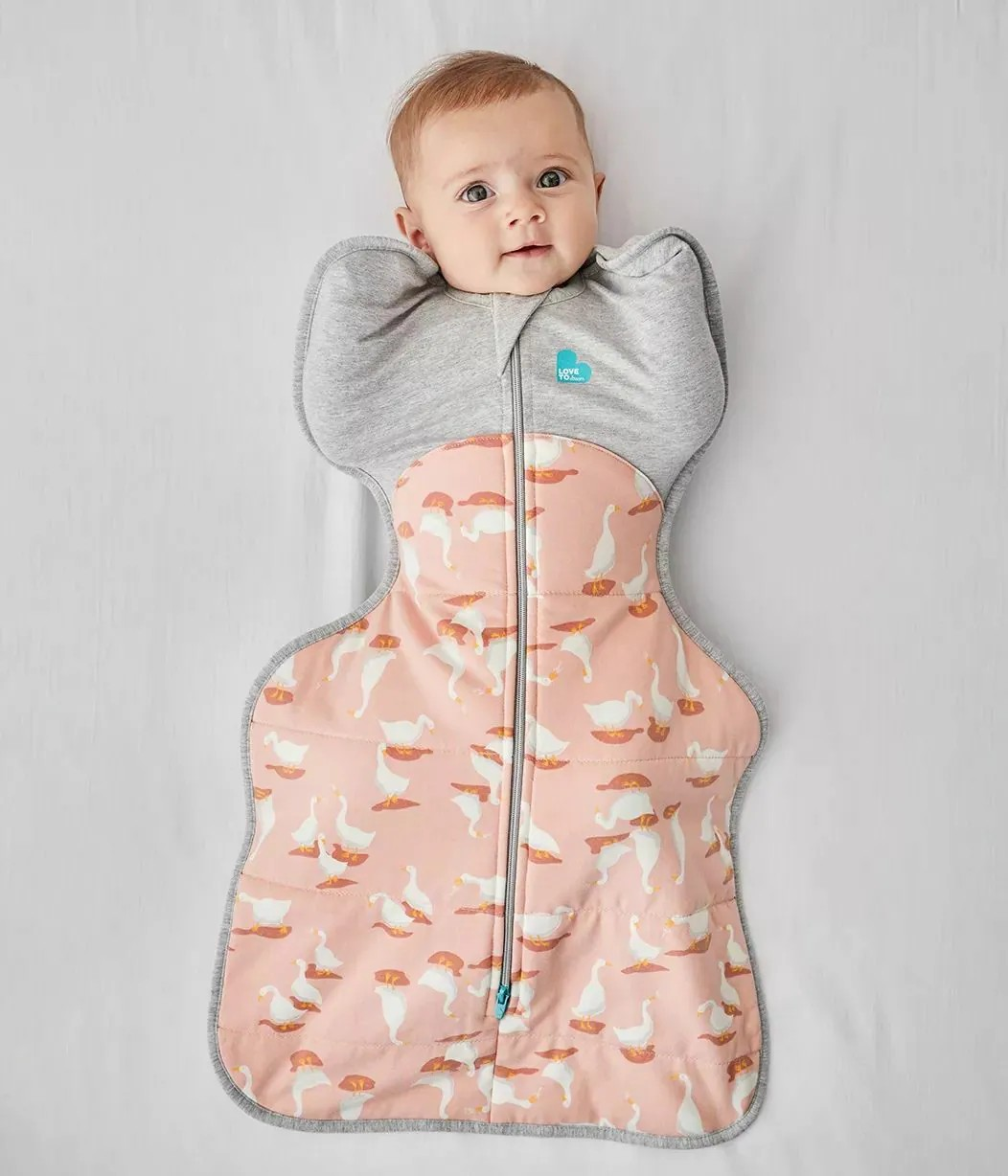 Love To Dream - Swaddle Up Warm Pink Silly Goose (Dusty Pink Medium)