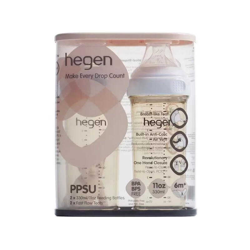Hegen - PCTO™ PPSU多功能寬口奶瓶 330ml/11oz (2支裝)