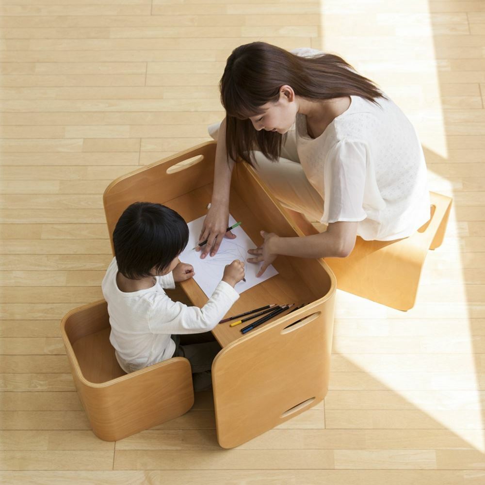 Hoppl - Colo Colo Chair & Desk (Natural)