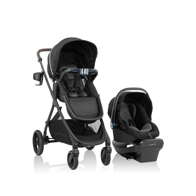 Evenflo - Shyft Intuiti Travel System with Revolve180 LiteMax NXT SensorySooth