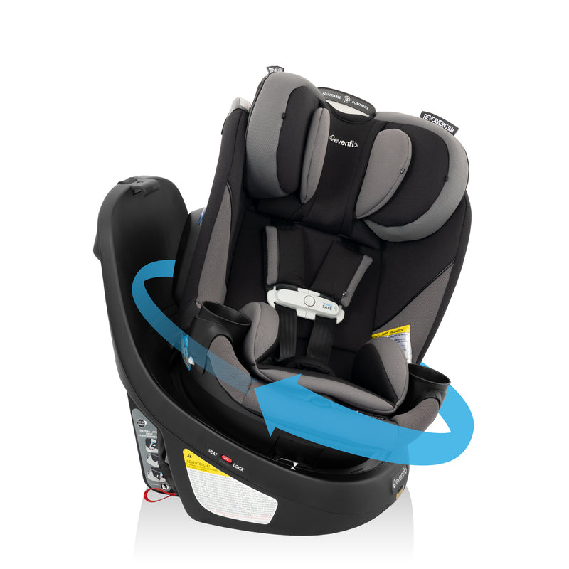 Evenflo - Gold Revolve 360 Slim 2-in-1 Rotational Car Seat with SensorSafe