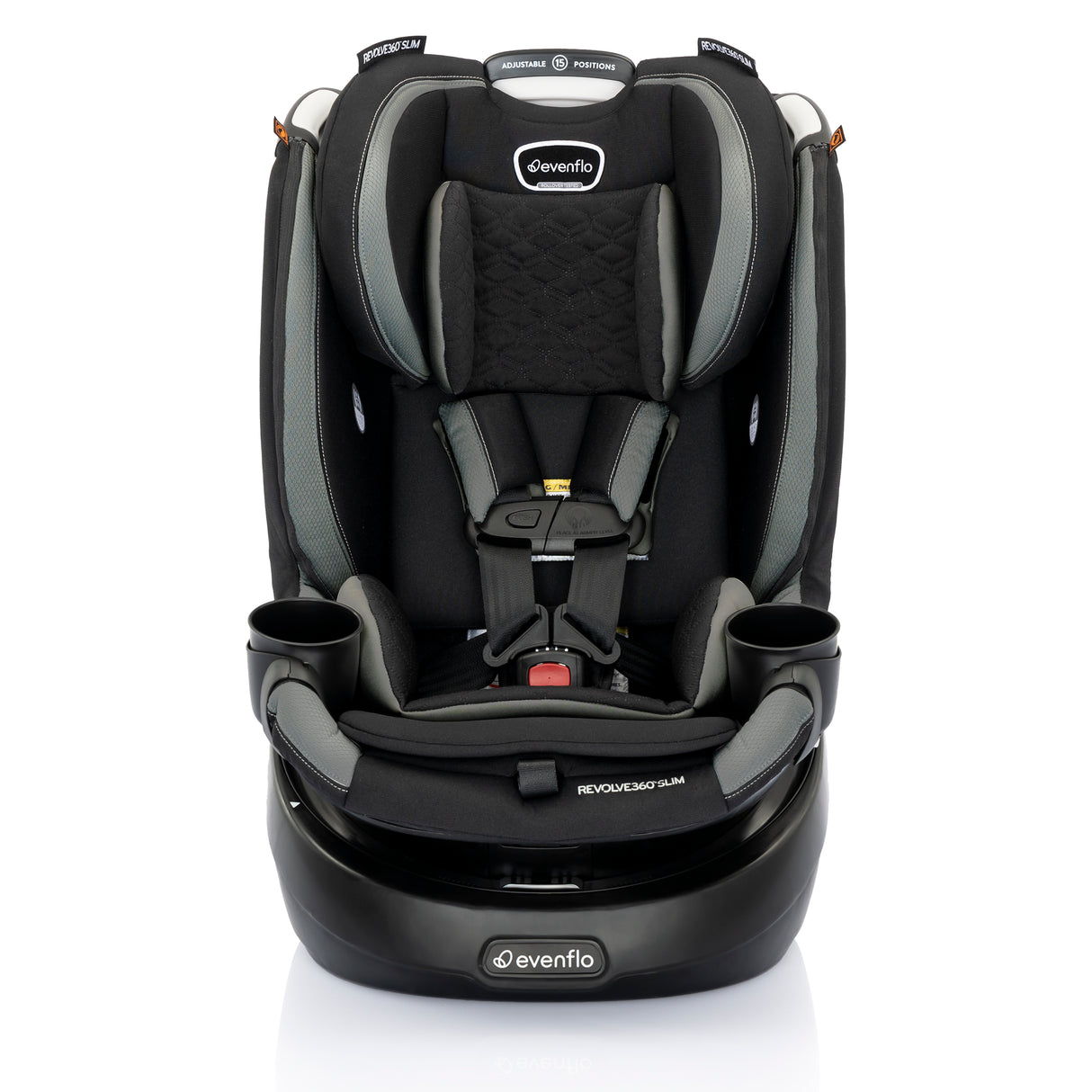 Evenflo - Revolve360 Slim 2-in-1 Rotational Car Seat with Quick Clean Cover (Salem Black)