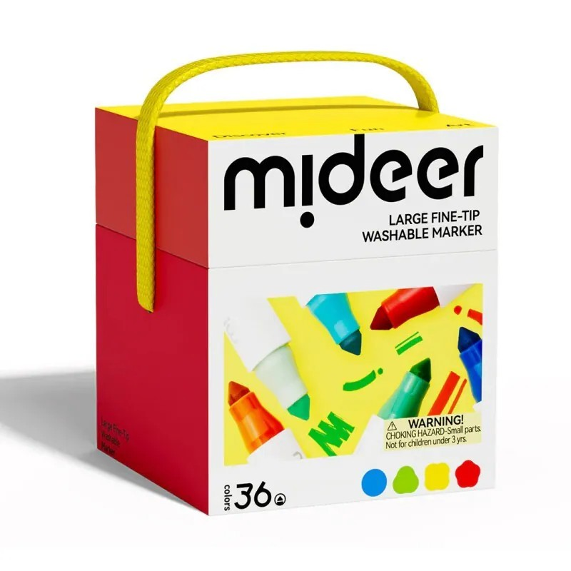 Mideer - 大型細頭可水洗馬克筆