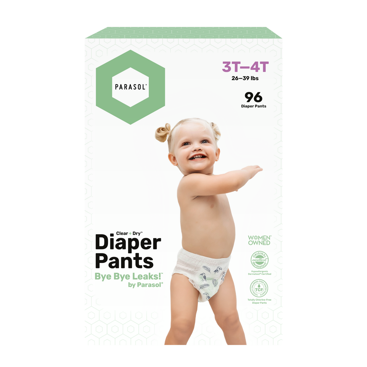 Parasol - Clear+Dry™ Natural Diaper Pants Size 5/XL - 48x2pcs