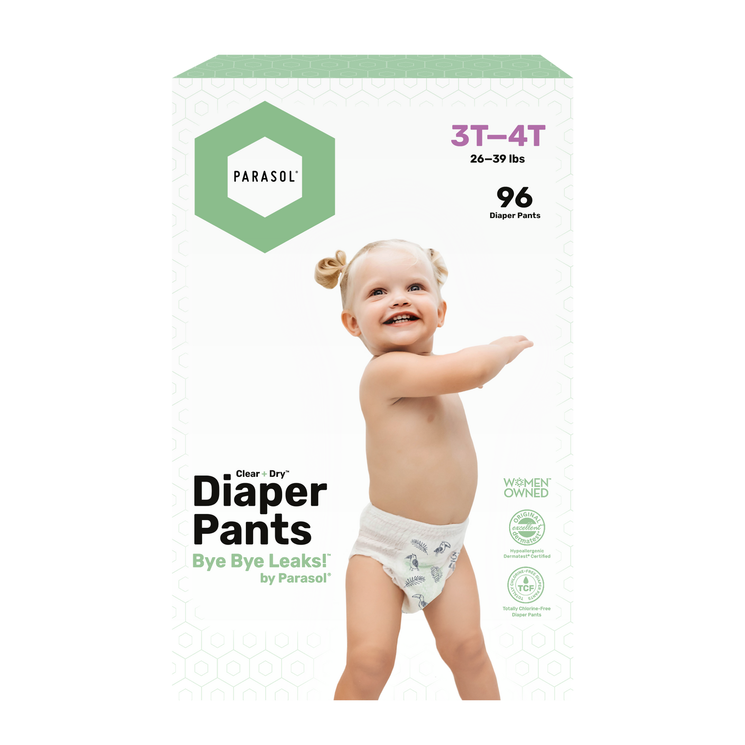 Parasol - Clear+Dry™ Natural Diaper Pants Size 5/XL - 48x2pcs
