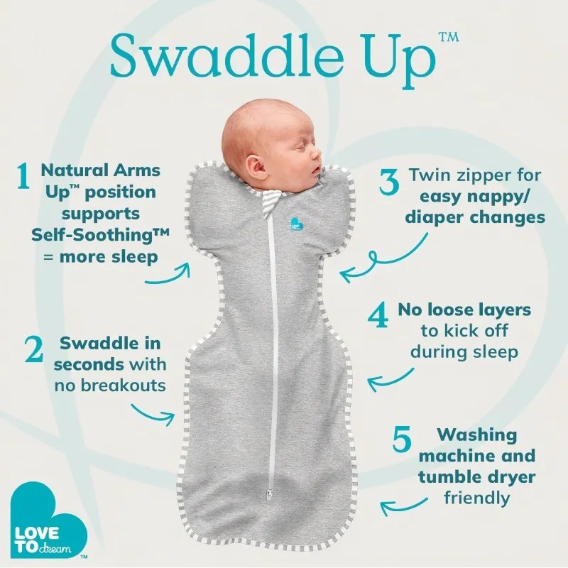 Love To Dream - Swaddle Up™ Original White Dreamer Medium (13-19lbs)