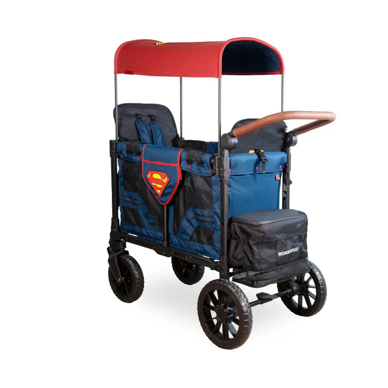 Wonderfold - 超人版W2 Luxe Pro 雙人嬰兒車