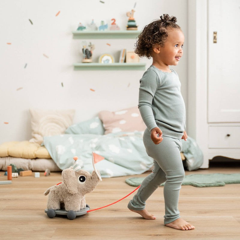 Done by Deer - 二合一拖拉玩具 (Elphee沙色)