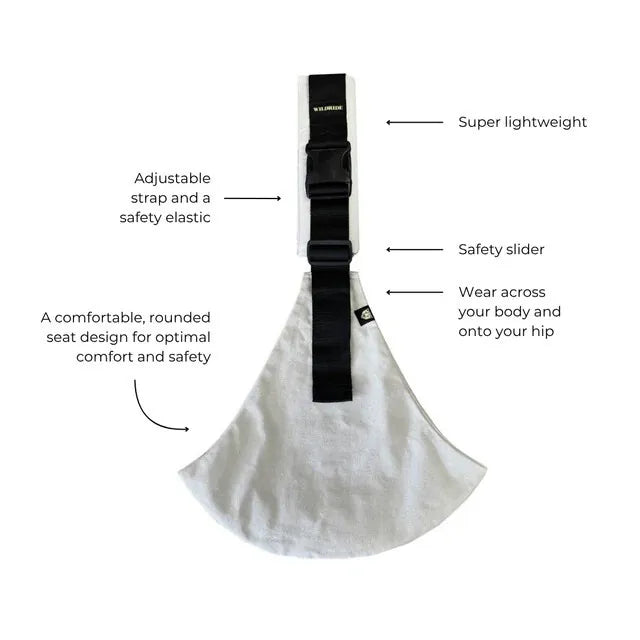 Wildride - 嬰兒揹帶 Eco 白色