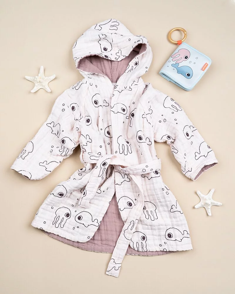 Done by Deer - Sea Friends 連帽浴衣 (1-2歲)