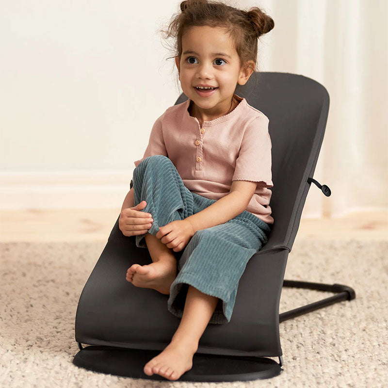 Babybjorn - 柔軟網狀透氣嬰兒搖椅黑色框架(深灰色 )