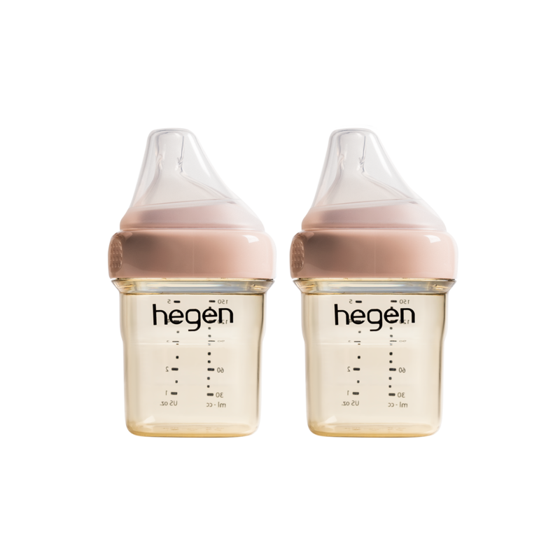 Hegen - PCTO™ PPSU多功能寬口奶瓶 150ml/5oz 2支裝 (藍色 / 粉色)