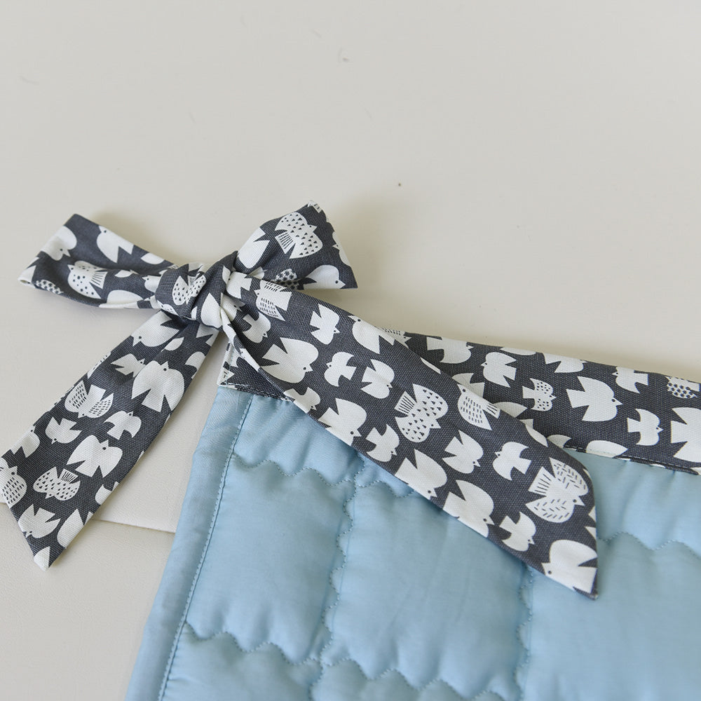 GGUMBI - Lucky Star 寶寶屋純棉防護墊(湖水藍色)