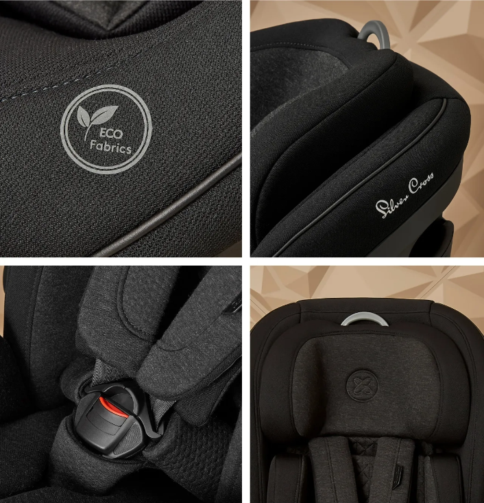 Silver Cross - Balance i-Size Car Seat(Space) (Suitable for children aged 15 months to 12 years)
