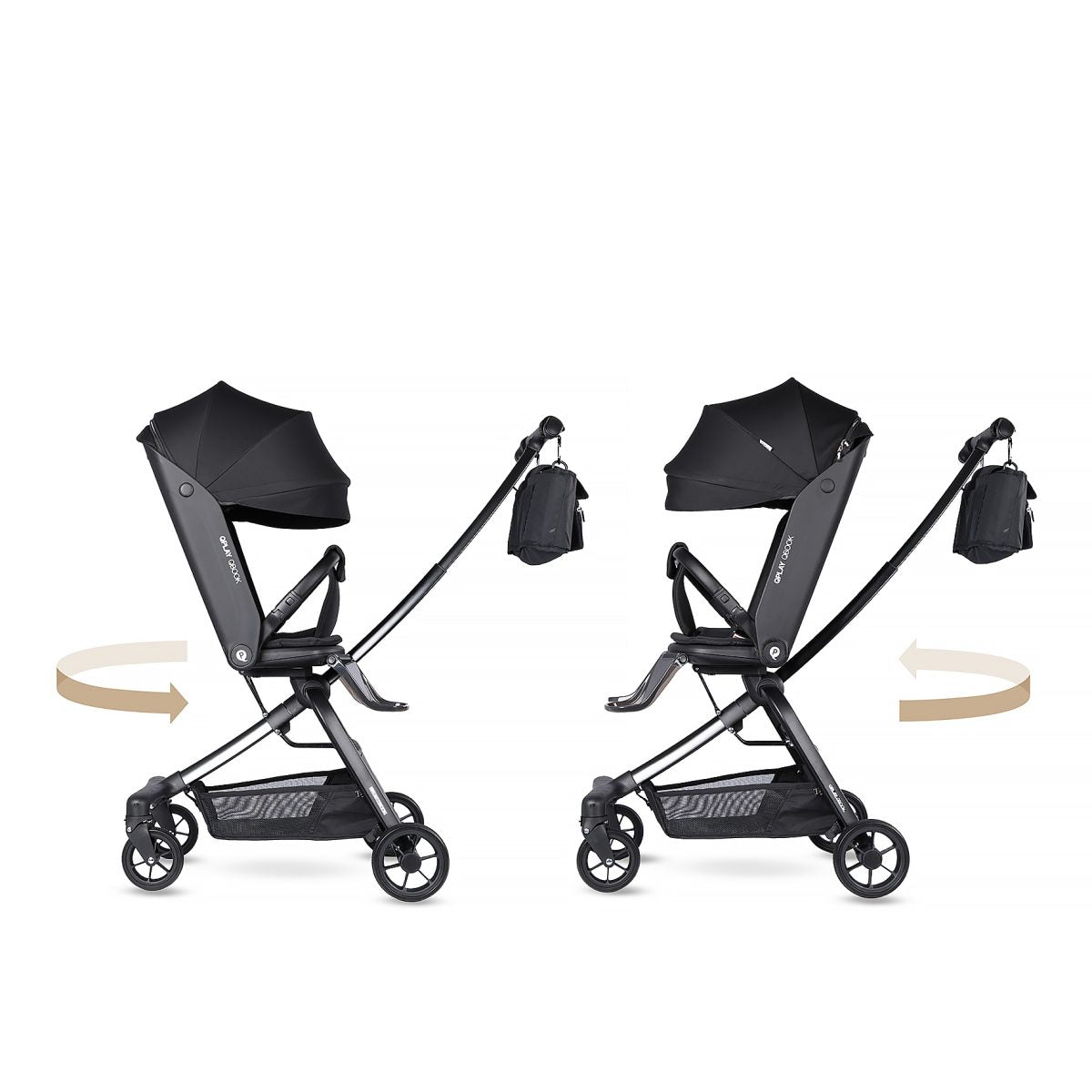 Qplay - QBook Stroller 雙向型嬰兒推車 (黑色)