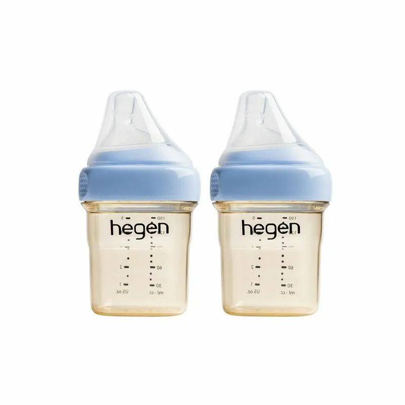 Hegen - PCTO™ PPSU多功能寬口奶瓶 150ml/5oz 2支裝 (藍色 / 粉色)