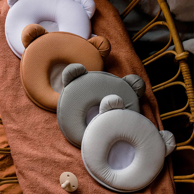 Candide -  Air+熊貓嬰兒枕頭 (白色)