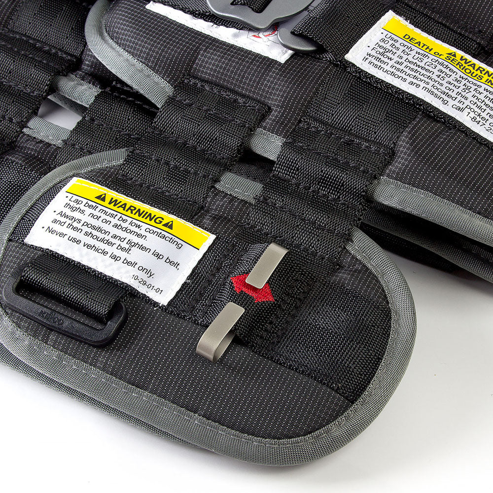 RideSafer - GEN5 穿戴式可摺叠汽車兒童安全座椅(黑色)細碼