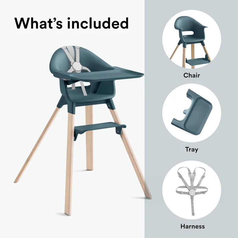 Stokke - Clikk™Highchair( Bamboo chair legs)