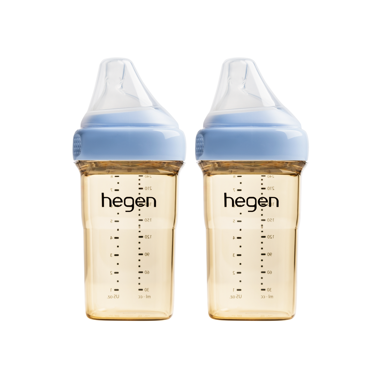 Hegen – PCTO™ 240ml/8oz Feeding Bottle PPSU, 2-Pack (Pink / Blue)