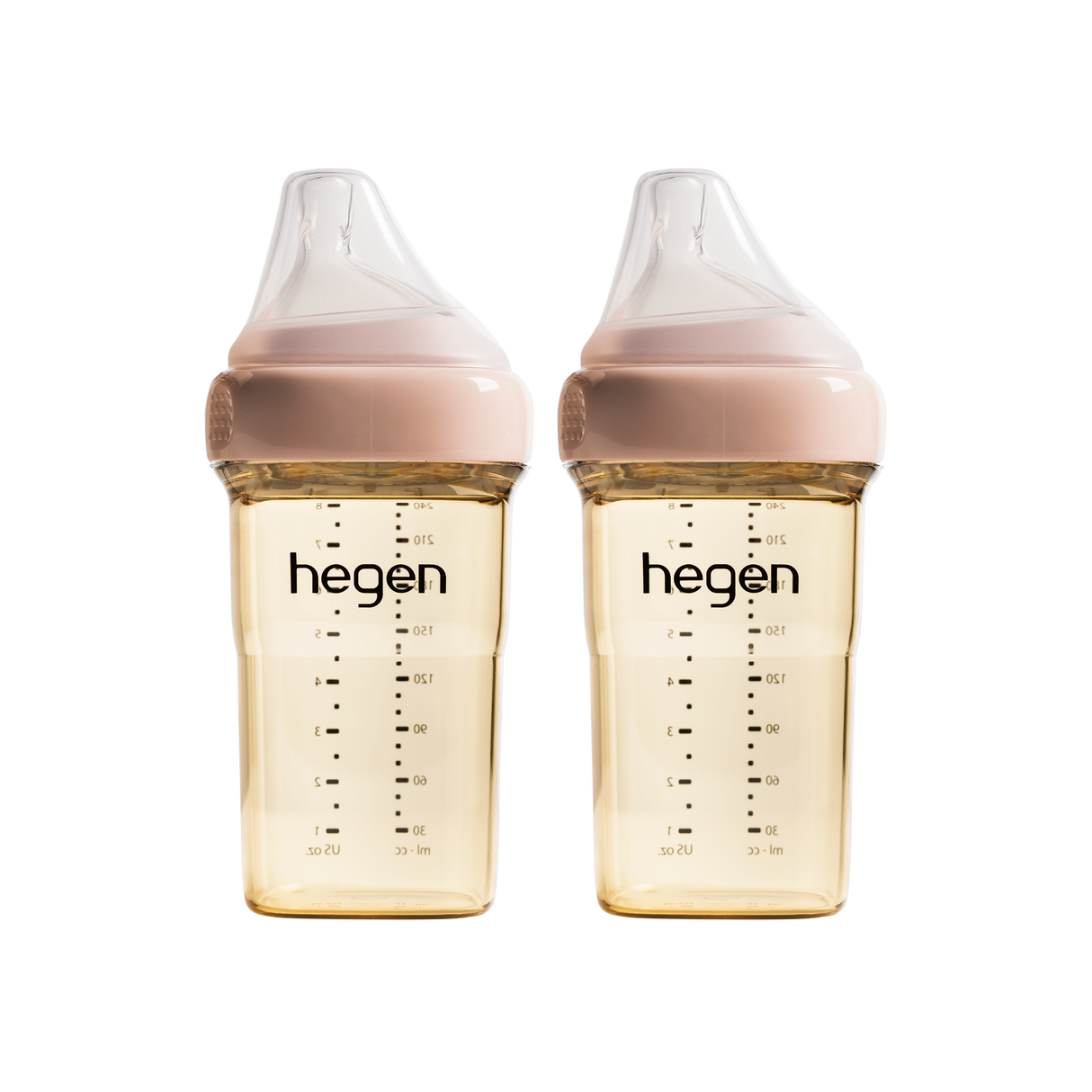 Hegen – PCTO™ 240ml/8oz Feeding Bottle PPSU, 2-Pack (Pink / Blue)