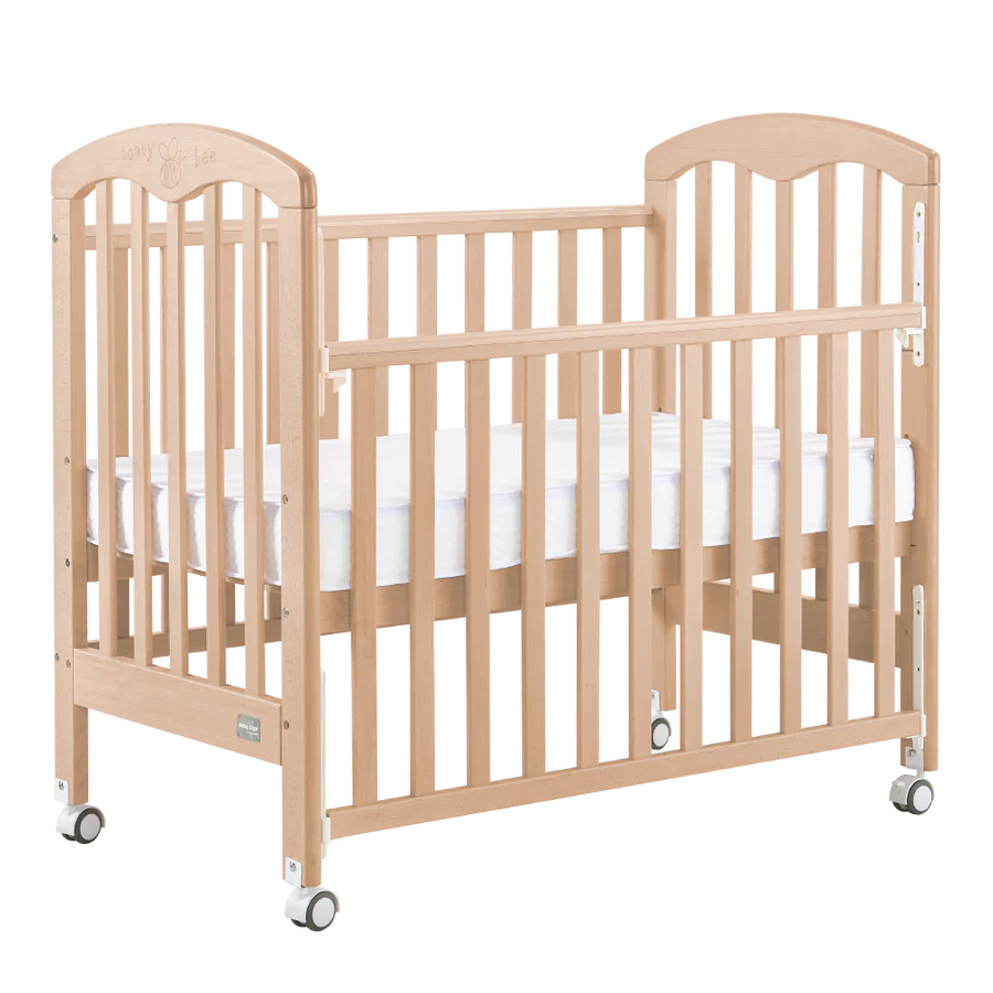 Baby Star - Cozzi+ Baby Cot (Toddler Bed) with 4" Mattress - Natural / European Beech【Pre Order Now! Delivery after 7 working days】