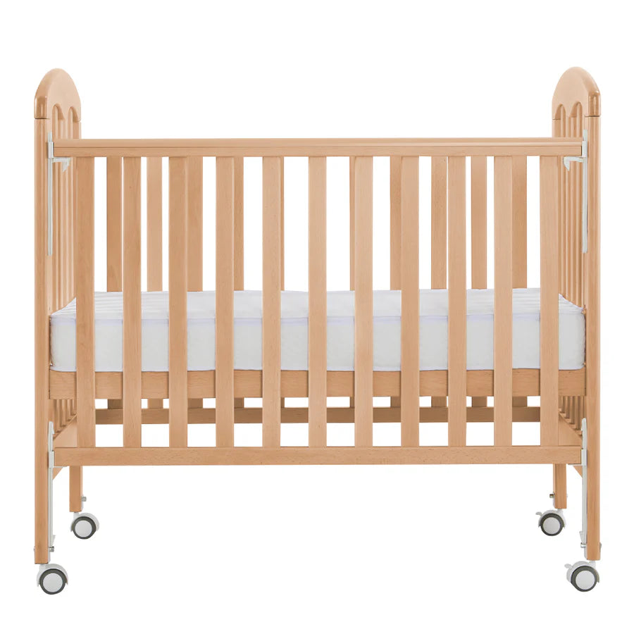 Baby Star - Cozzi Baby Cot with 4" Mattress -Natural / European Beech