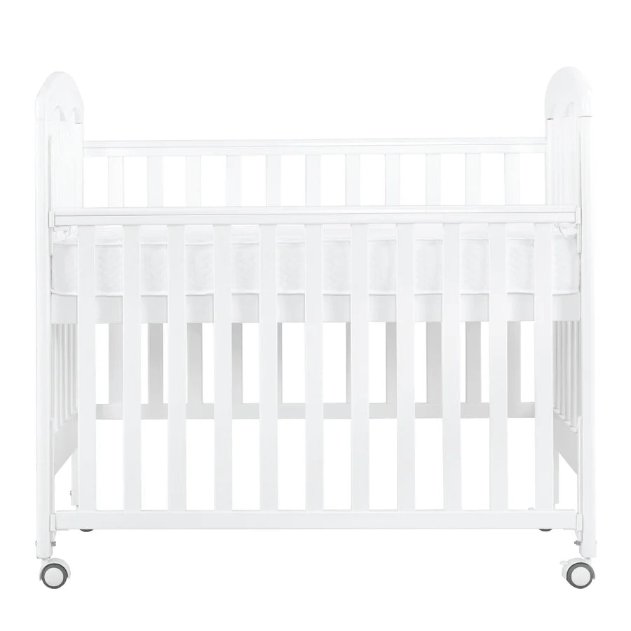 Baby Star - Cozzi+ Baby Cot (Toddler Bed) with 4" Mattress - White / European Beech