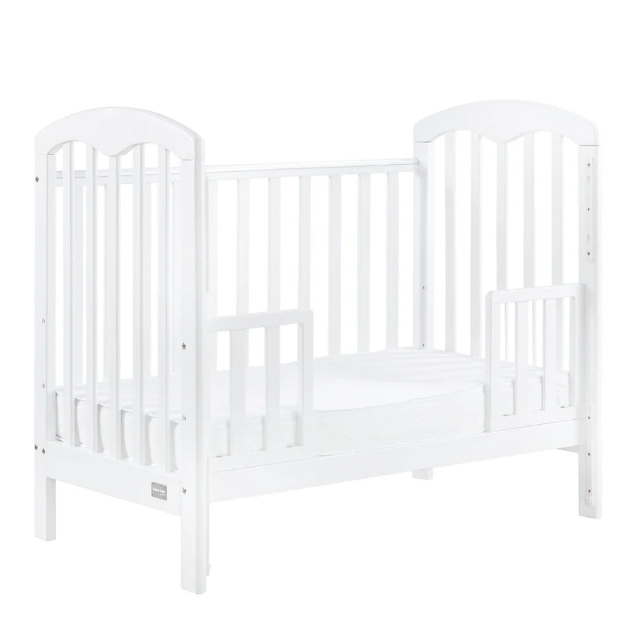 Baby Star - Cozzi+ Baby Cot (Toddler Bed) with 4" Mattress - White / European Beech