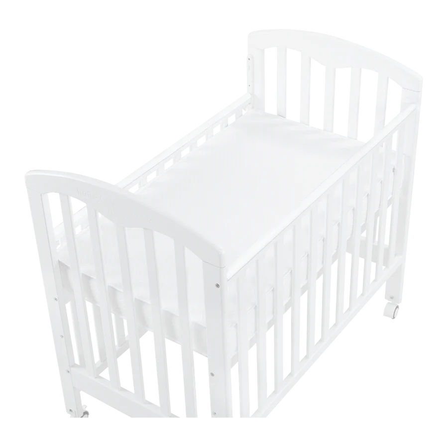 Baby Star - Cozzi+ Baby Cot (Toddler Bed) with 4" Mattress - White / European Beech