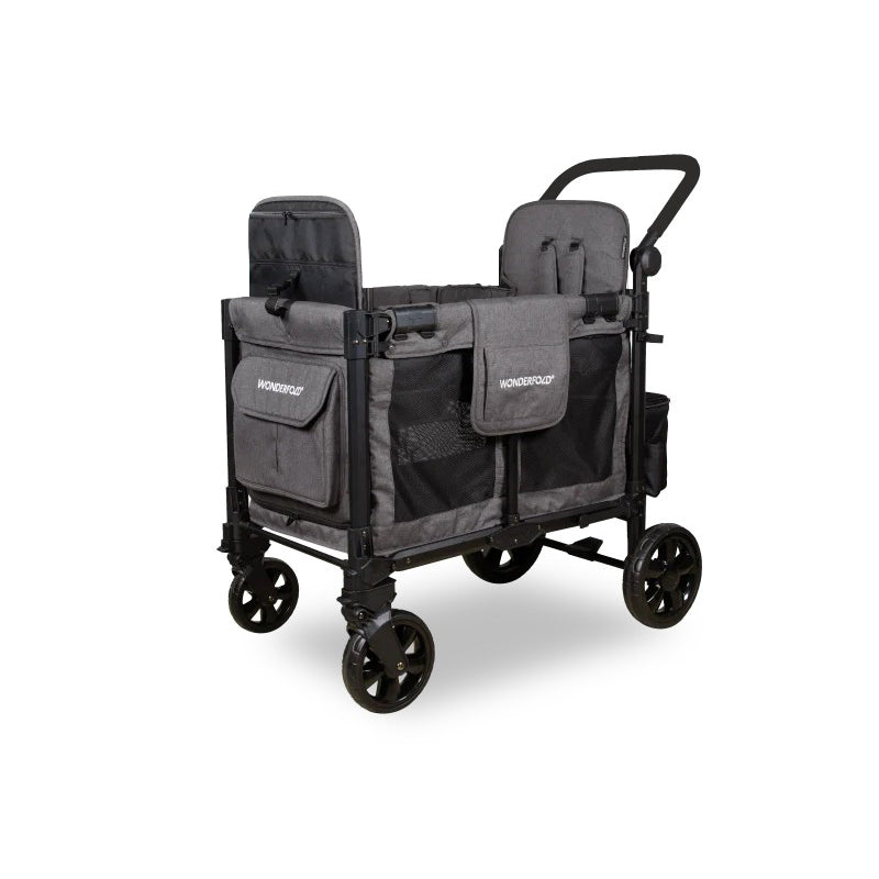 Wonderfold - W2 Elite Pro Double Seater Stroller Wagon (Charcoal Gray)