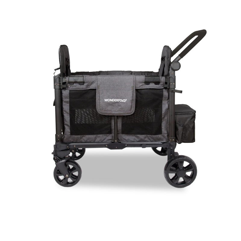 Wonderfold - W2 Elite Pro Double Seater Stroller Wagon (Charcoal Gray)