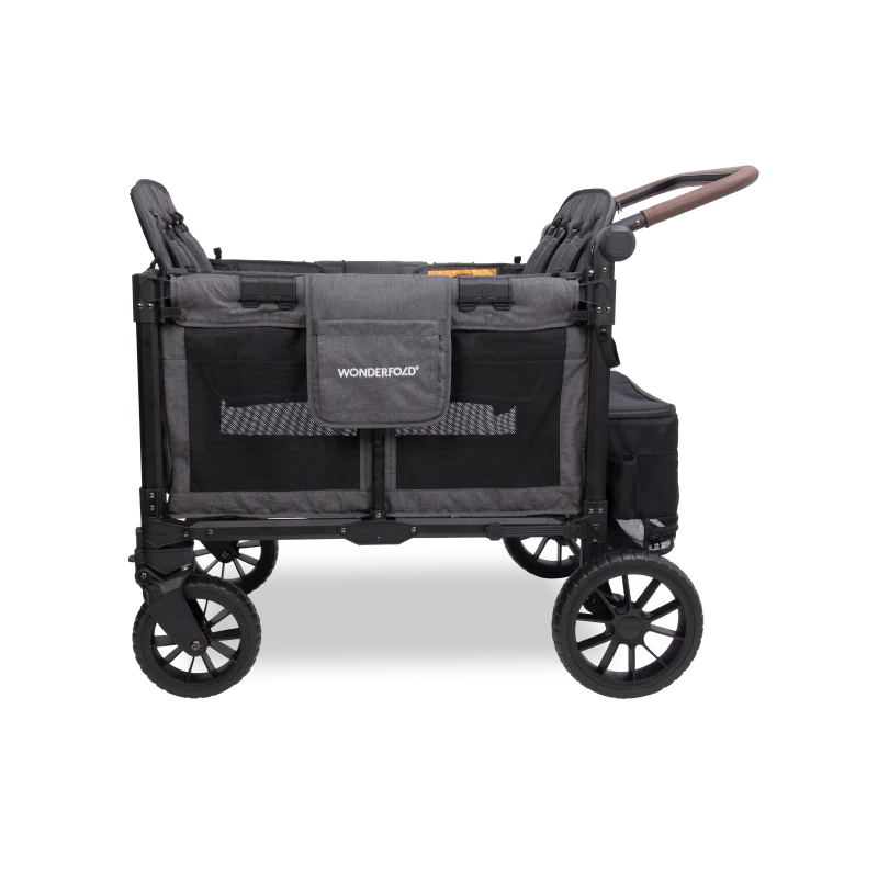 Wonderfold  - W4 Luxe Pro 4-Seater Stroller Wagon (Charcoal Gray)