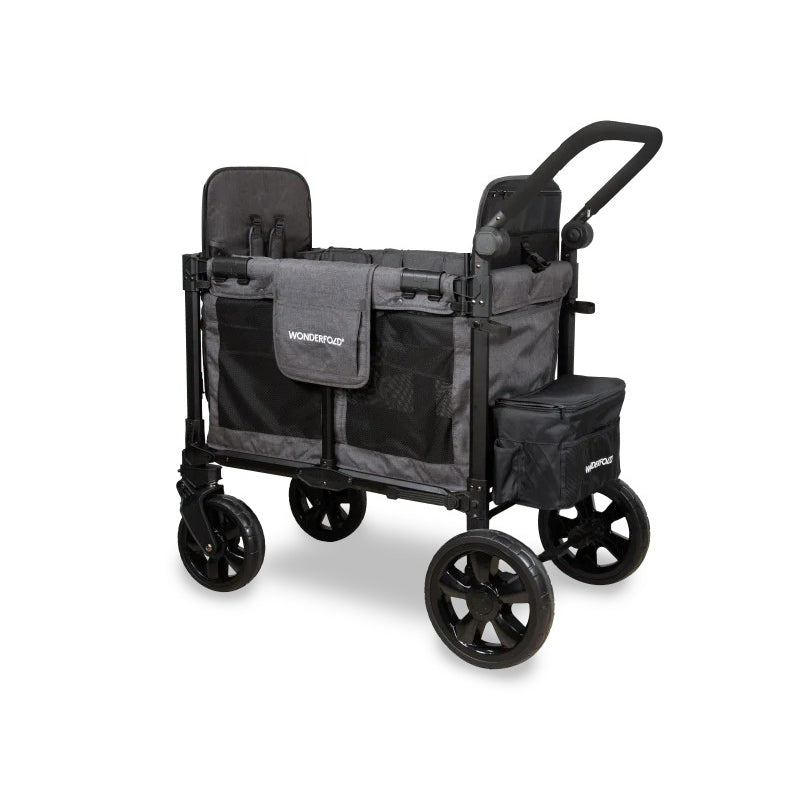Wonderfold - W2 Luxe Pro Double Seater Stroller Wagon(Charcoal Gray)