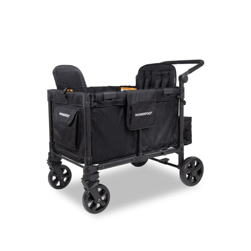 Wonderfold - W4 Elite Pro 4-Seater Stroller Wagon (Jet Black)