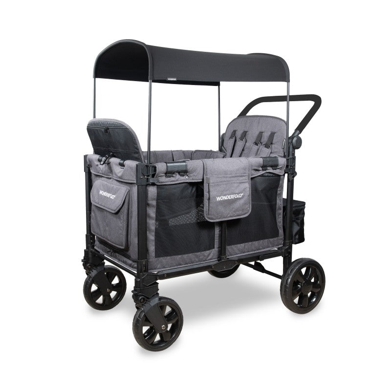 Wonderfold - W4 Elite Pro 4-Seater Stroller Wagon (Charcoal Gray)