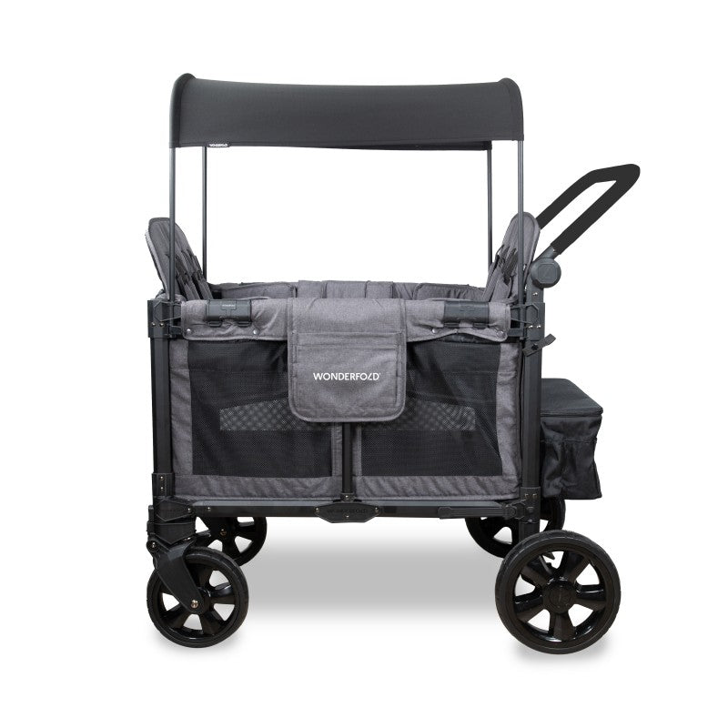 Wonderfold - W4 Elite Pro 4-Seater Stroller Wagon (Charcoal Gray)