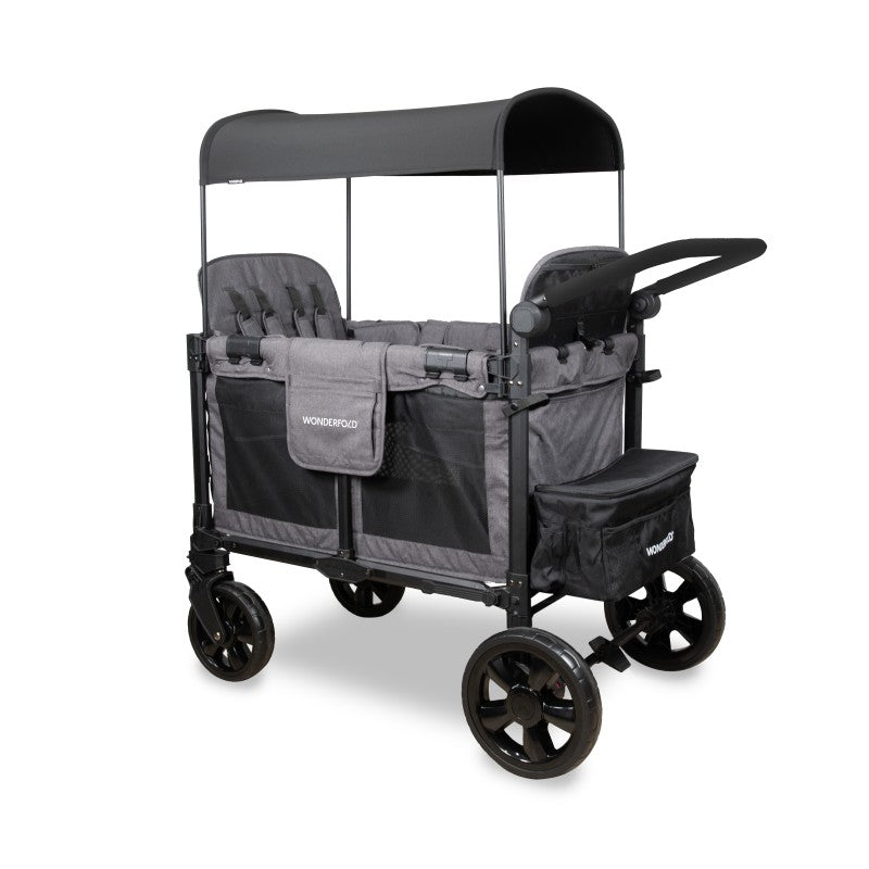 Wonderfold - W4 Elite Pro 4-Seater Stroller Wagon (Charcoal Gray)